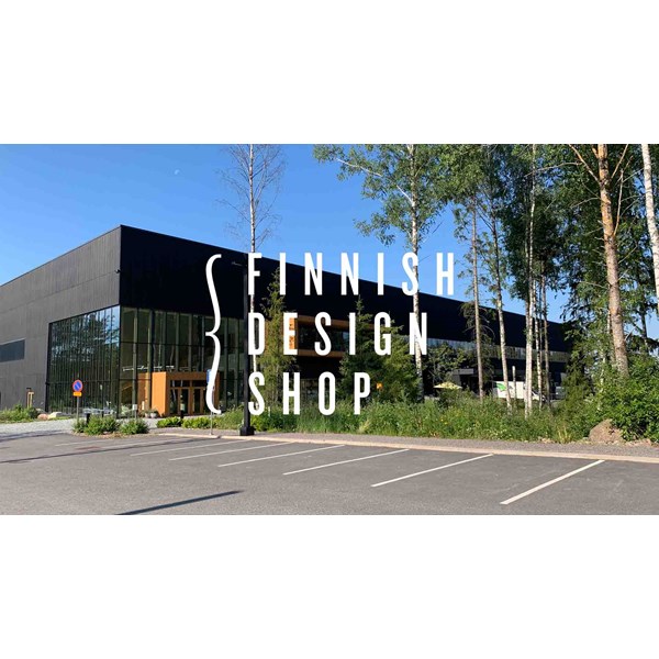 Exterior view of Finnish Design Shop's logistics center and warehouse.